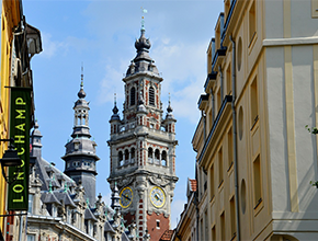 the city centre of Lille, France